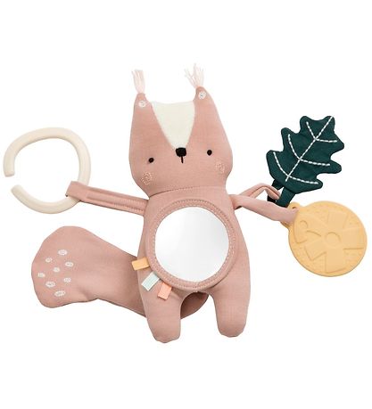 Sebra Motorikspielzeug - Eichhörnchen Zappy - 19 cm - Misty Rose