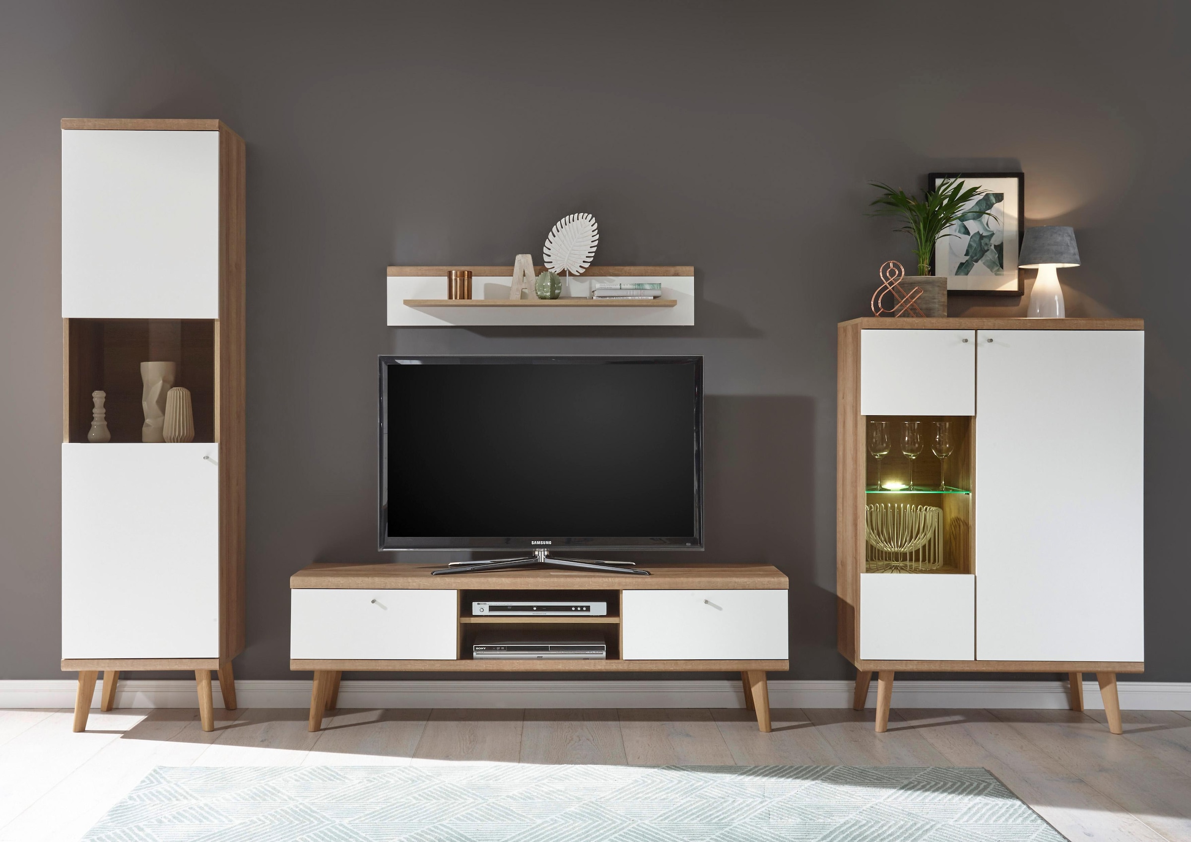 andas Vitrine »Merle« Scandi Design, Höhe 197 cm
