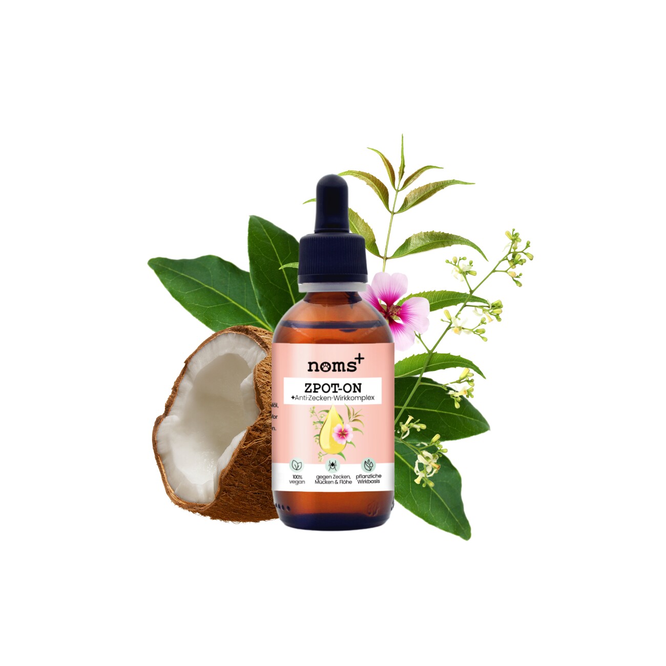 noms+ Zpot-on für Hunde gegen Zecken, Flöhe, Milben & Mücken 50ml