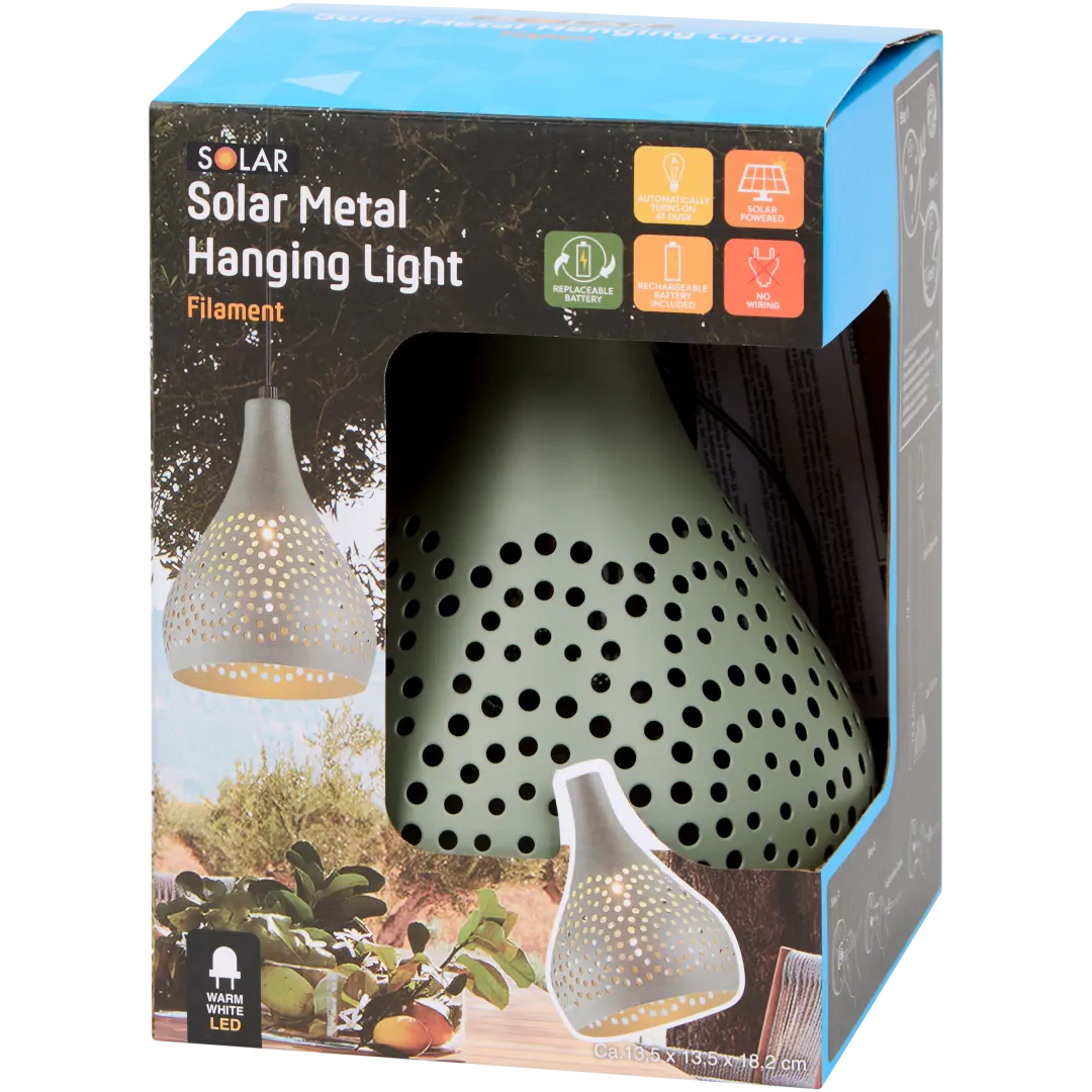 Solar hanglamp 13,5 x 13,5 x 18,2 cm | diverse kleuren