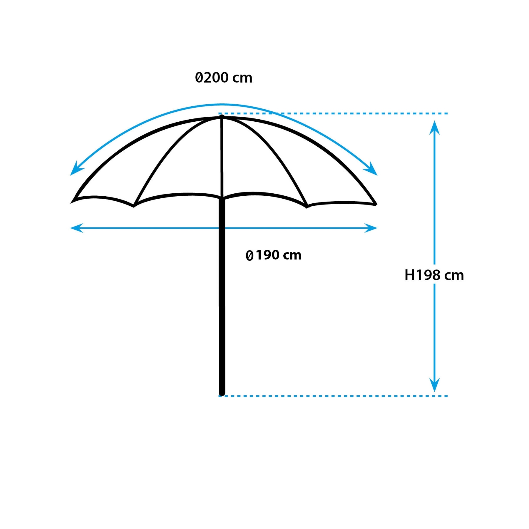 Sonnenschirm Sun Parsol 200