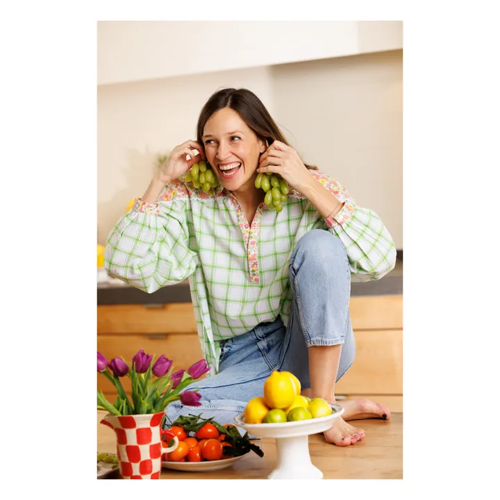Paolina Blouse Pistacho | Vert foncé