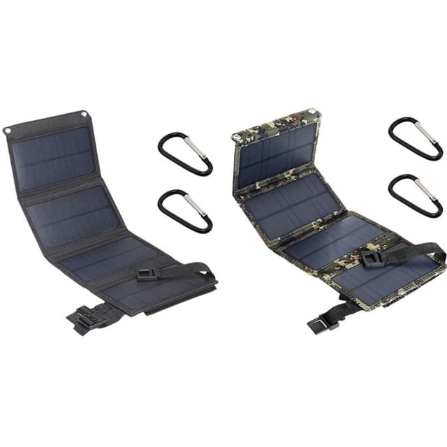 20W Foldbar Solpanel Bærbar Strømgenerator USB-lader