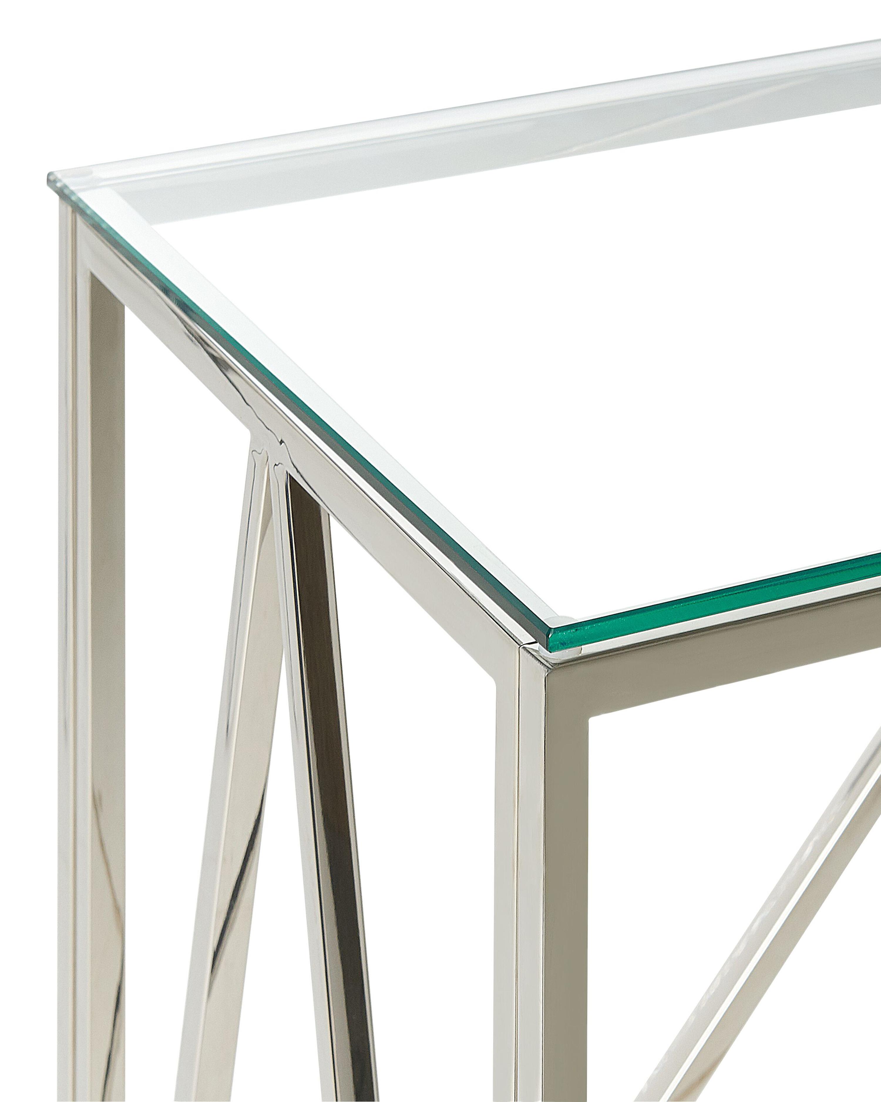 Sidetable WESO Veiligheidsglas Zilver