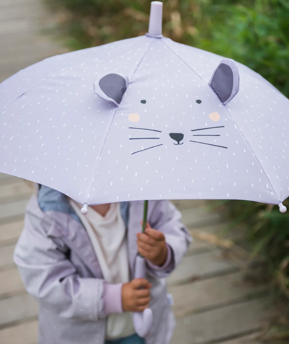 TRIXIEPARAPLUIE ENFANT GRIS SOURIS