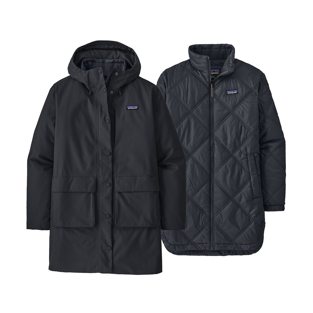 Patagonia Pine Bank 3-in-1 Parka, dame (Pitch Blue) - Spejder Sport