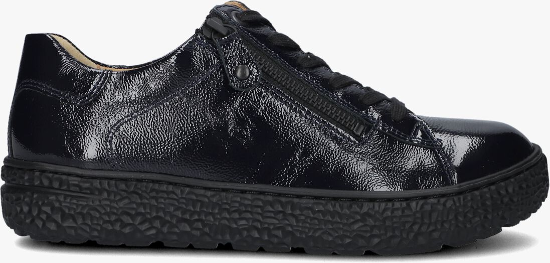 blauwe hartjes lage sneakers lak sneaker