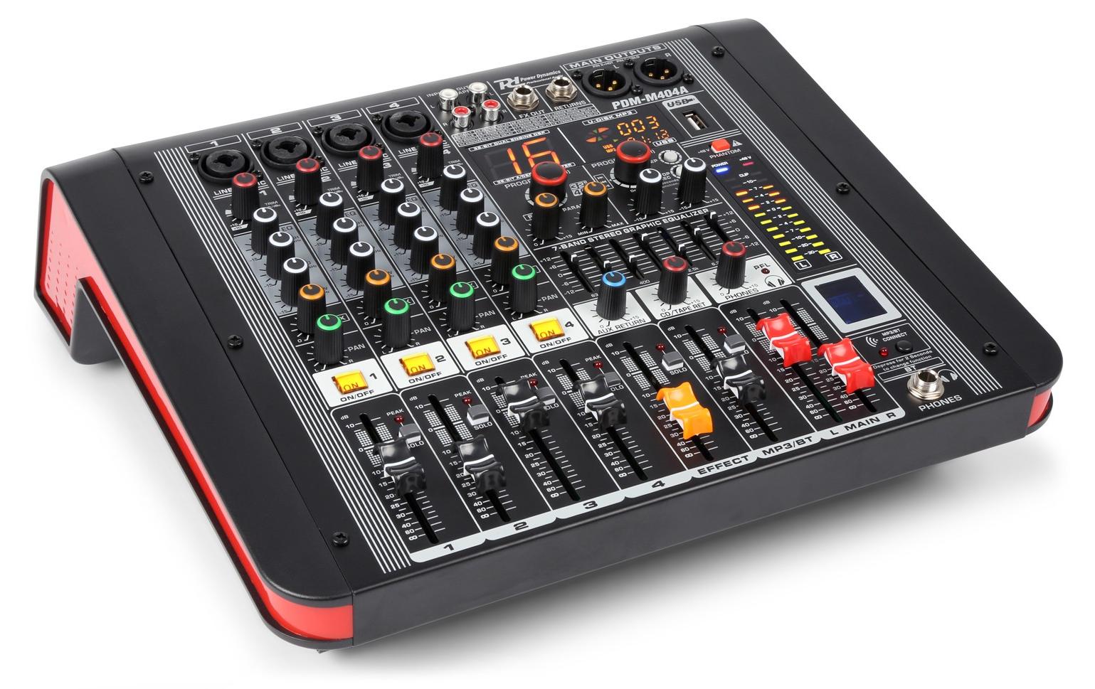 Mischpult PDM-M404A<br>4-Kanal Power Mixer