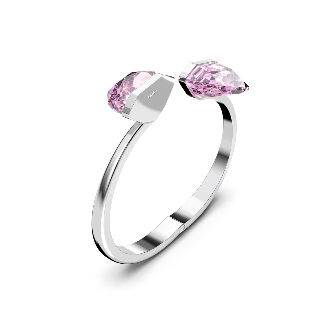 Swarovski Lucent Armreif, rosa, Edelstahl