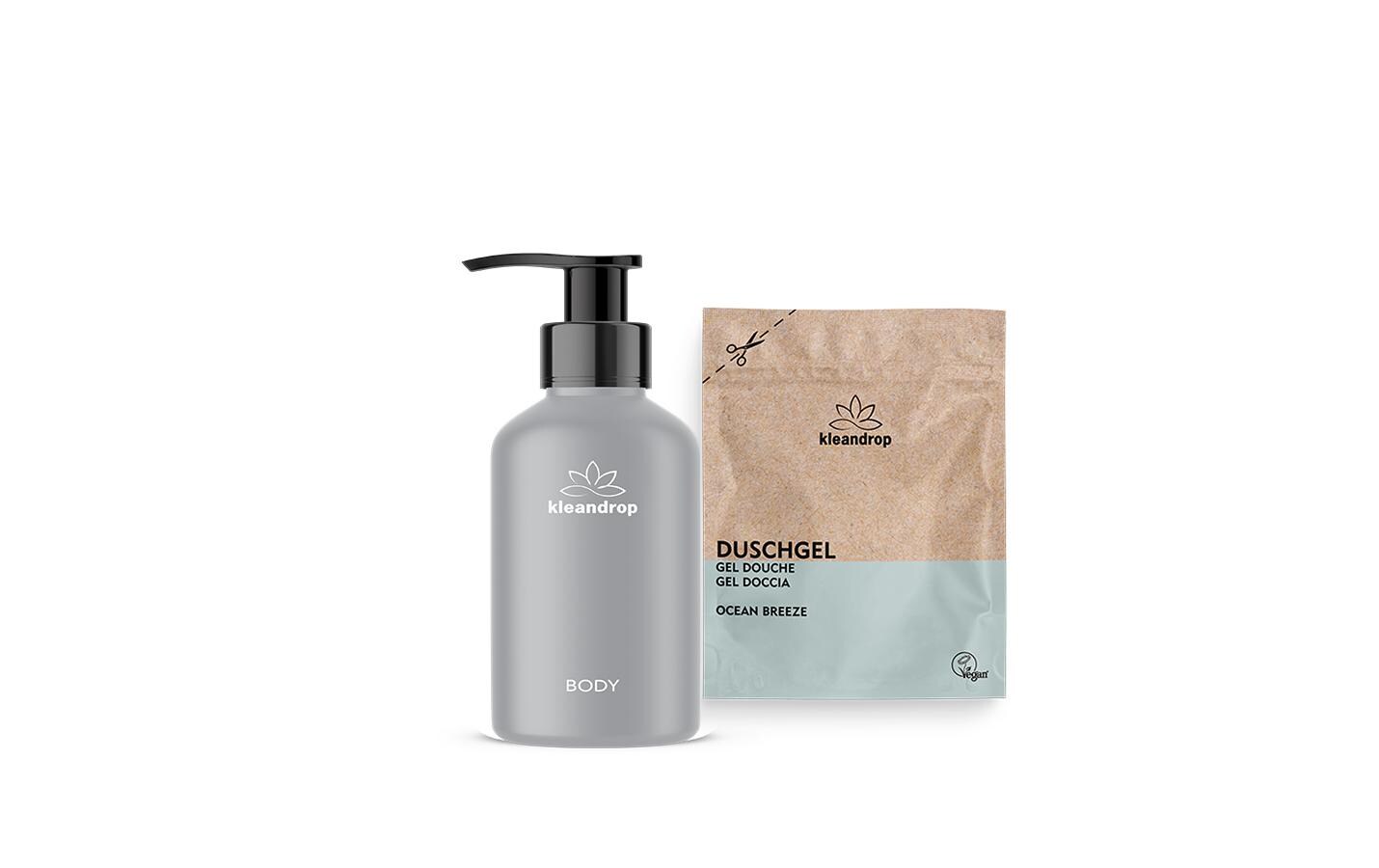 Duschgel Ocean Starter-Set 200 mlNatürliche Duschpflege mit Mandelöl und Aloe Vera