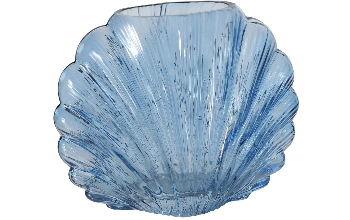 Vase Shelley 16 cm, BlauLackierte Glasvase