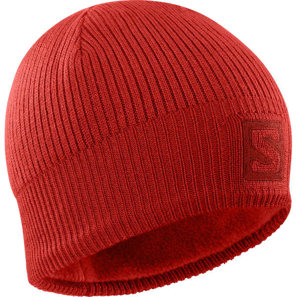 Bonnet SALOMON LOGO BEANIE GOJI BERRY/RD DAHLIA