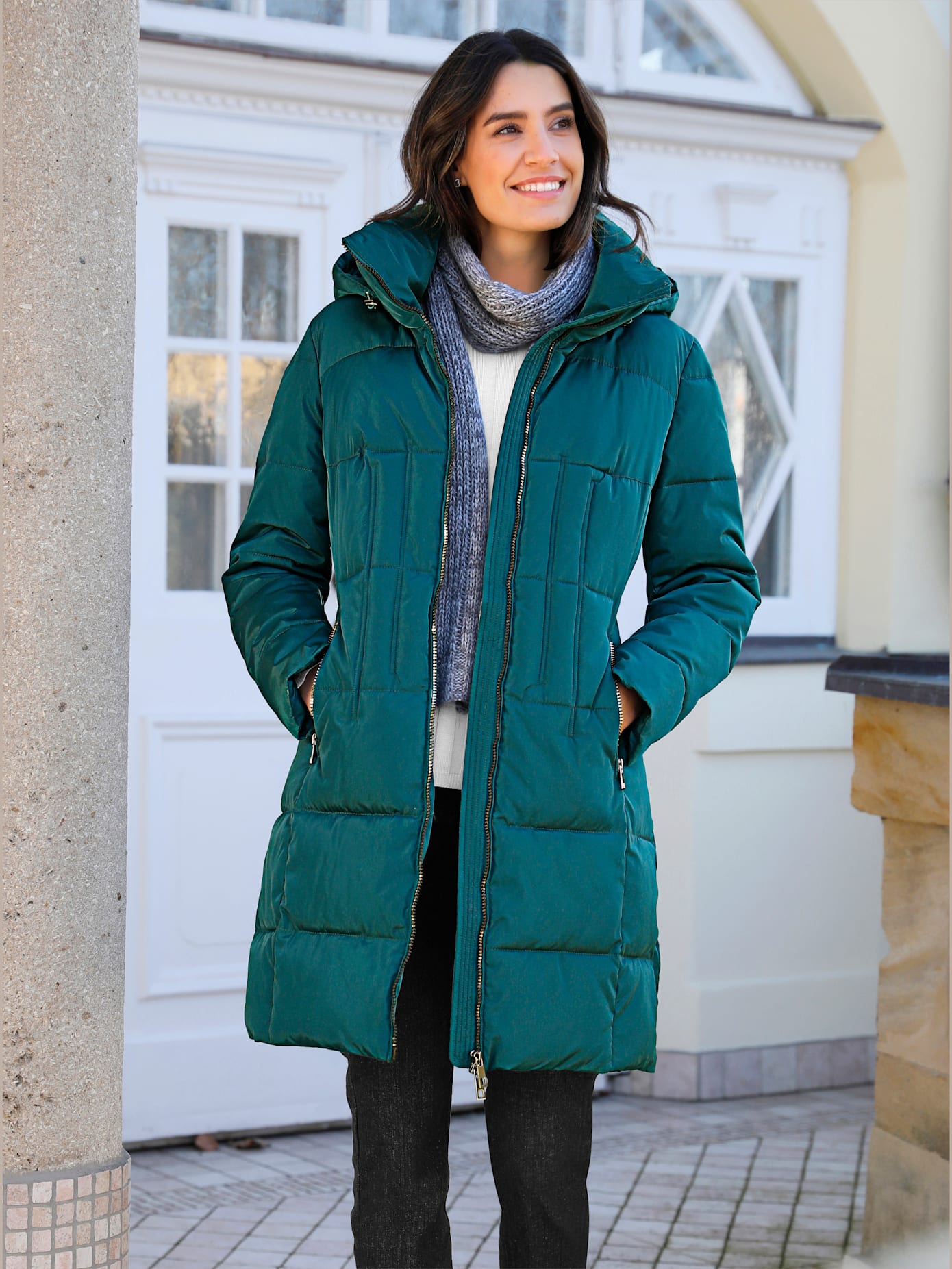 Manteau matelassé brillance discrète