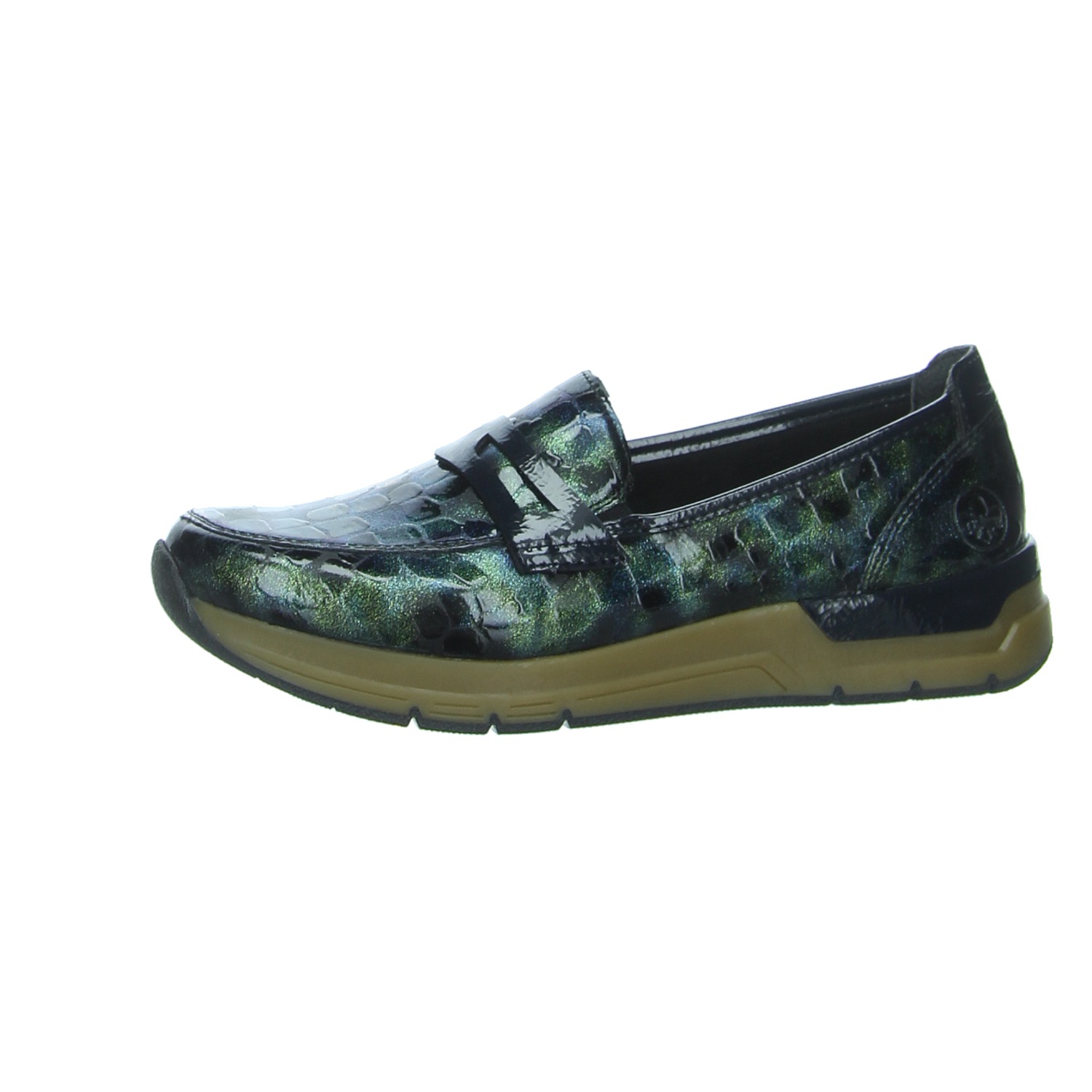 Rieker Slipper grün kombi. grün