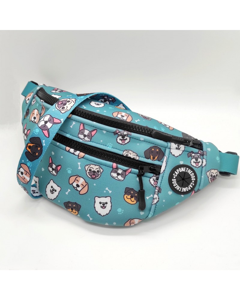 Pochete para cães com suporte para bolsa