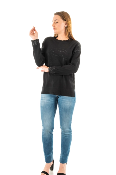 Pull hiver lola casademunt lf2411024 4nn negro-negro