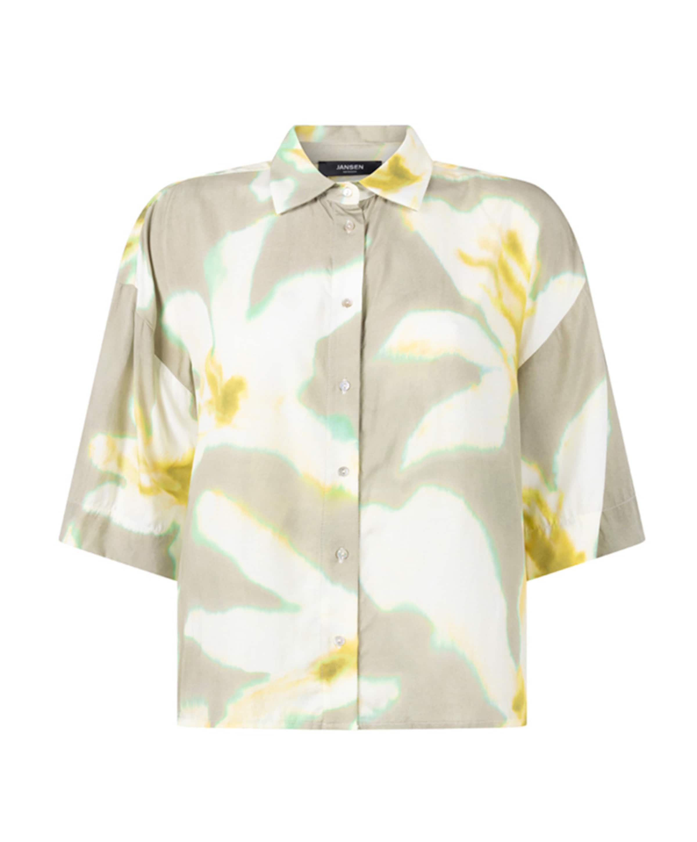 JANSEN Amsterdam Dames blouse groen