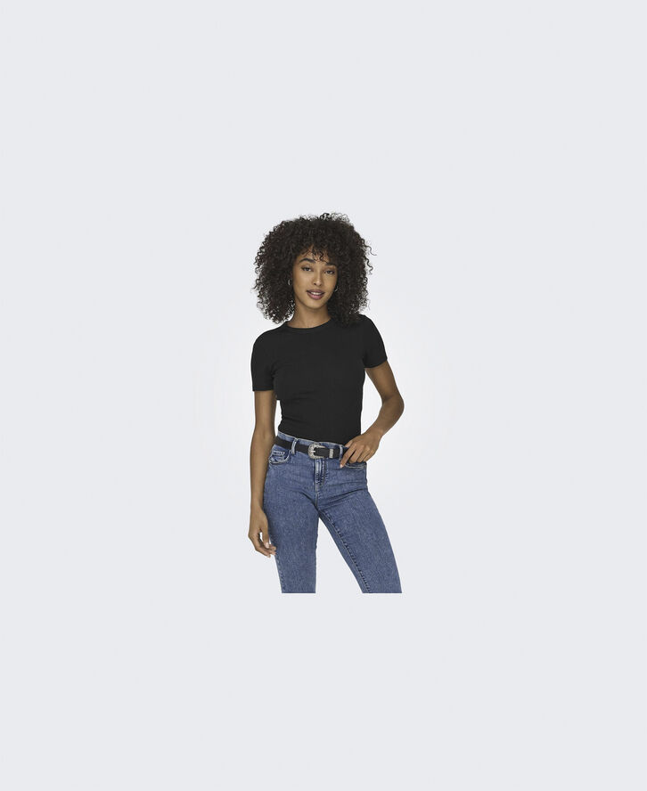 ONLY ONLEASY S/S O-NECK TOP BOX JRS Sort