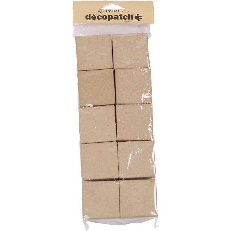 Set 10 petites boîtes carrées 3x15x30cm - Kraft