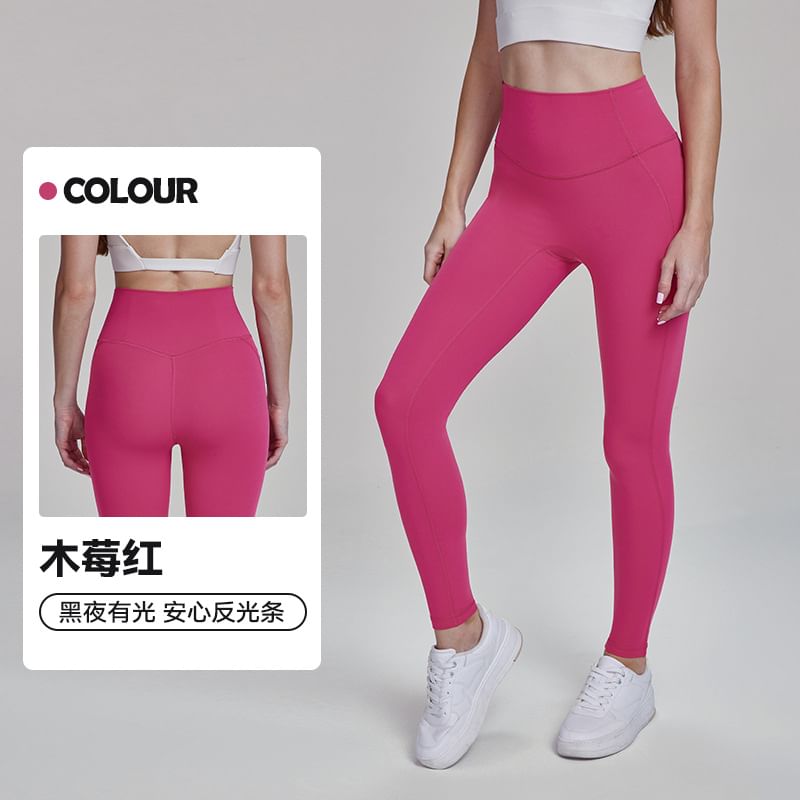femmal - Hoge taille effen sportlegging