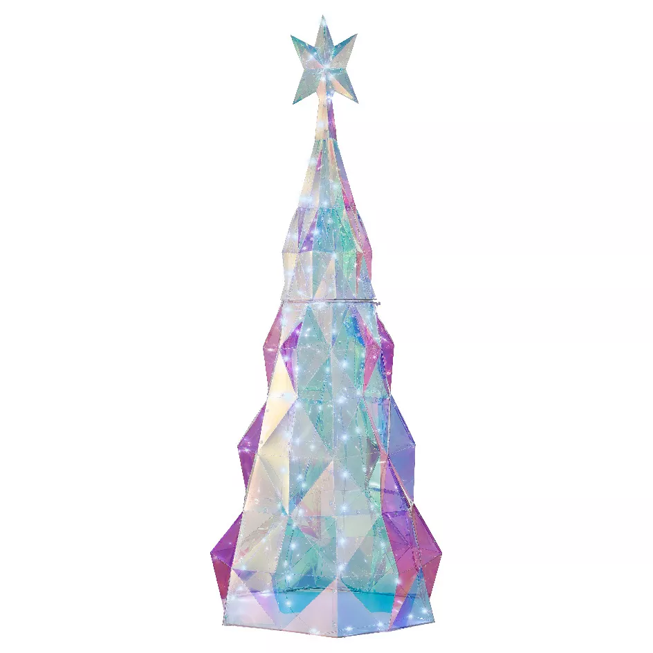 Sapin lumineux 120 Micro LED (H110 cm) Ice Blanc froid