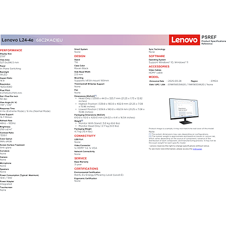 Lenovo L24-e4 24