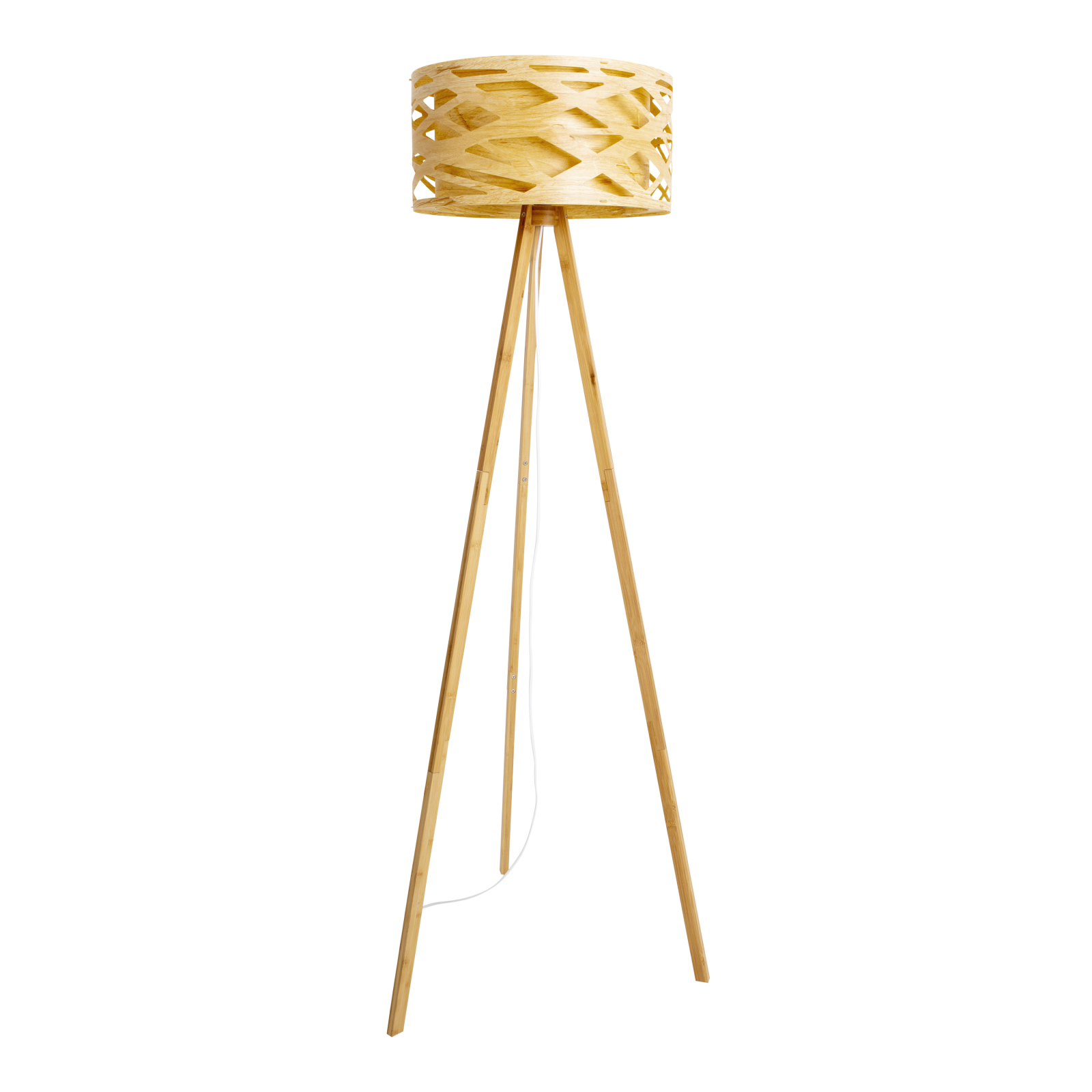 Stehleuchte FINJA - Bambus - natur - 148 cm hoch