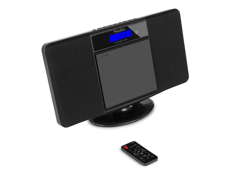 Audizio Radio/CD-Player Nimes Schwarz Stilvolles Stereo-HiFi-System mit USB und CD-Player
