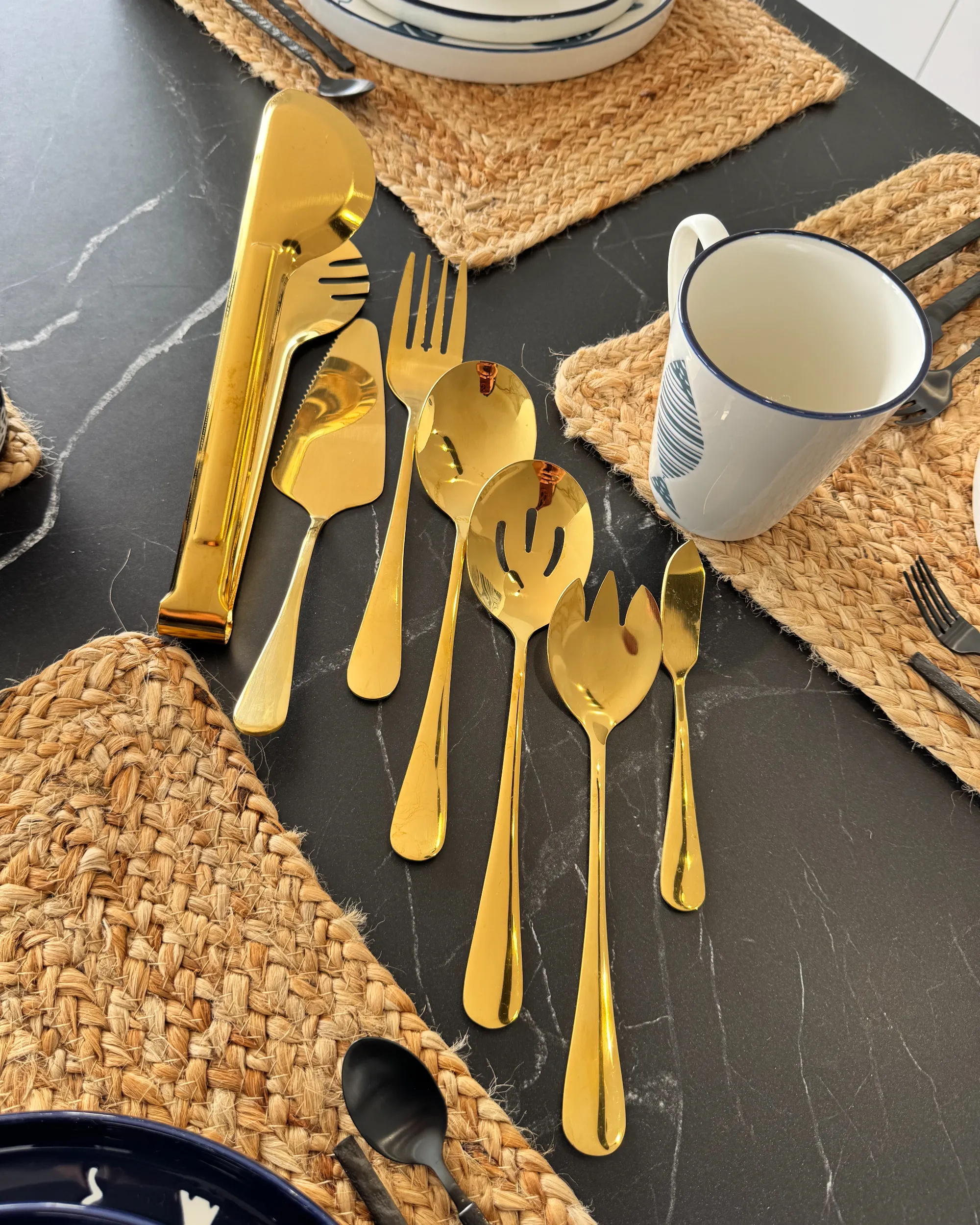 7-delige bestekset ZITI Goud