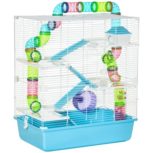 Gaiola PawHut com alça superior grande para hamsters