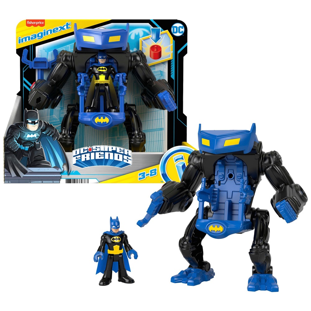 Imaginext DC Super Friends Batman Kampfroboter und Figur