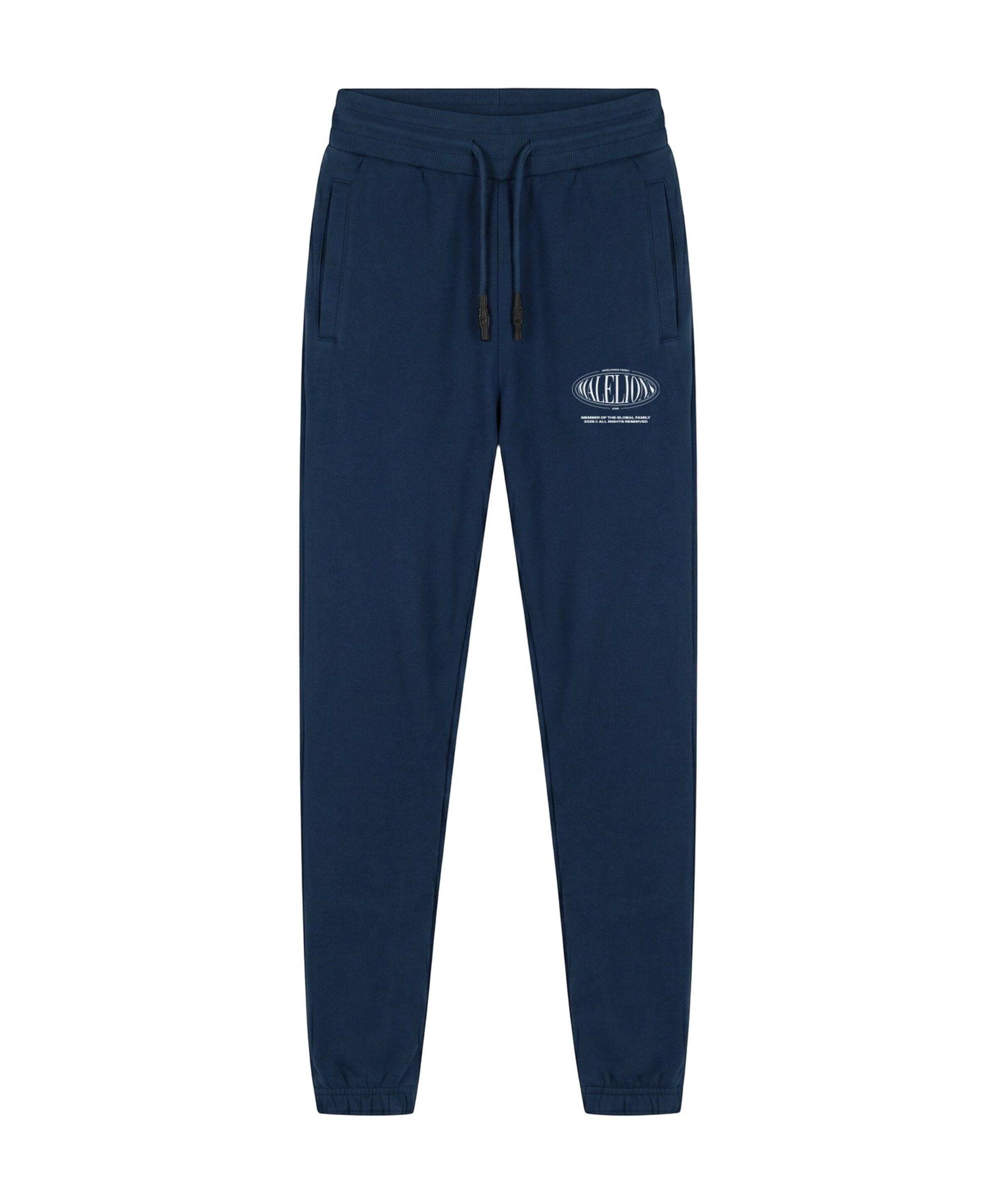 Malelions Malelions Junior Lifestyle Sweatpants jongens broek blauw