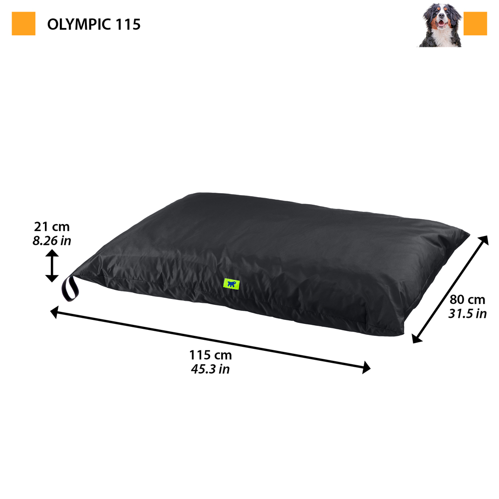 Ferplast panier chien coussin chien tissu anti-rayures lavable en machine à 30°cmatelas pour chien imperméable 115 x 80 x 21