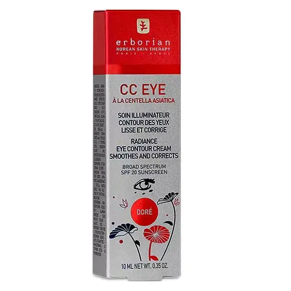 Erborian CC Eye - Cuidado Iluminador para Contorno dos Olhos com Centella Asiática Dourada 10ml