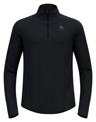 Pull Running Homme Odlo Zeroweight Warm 2.0 1/2 Zip Noir
