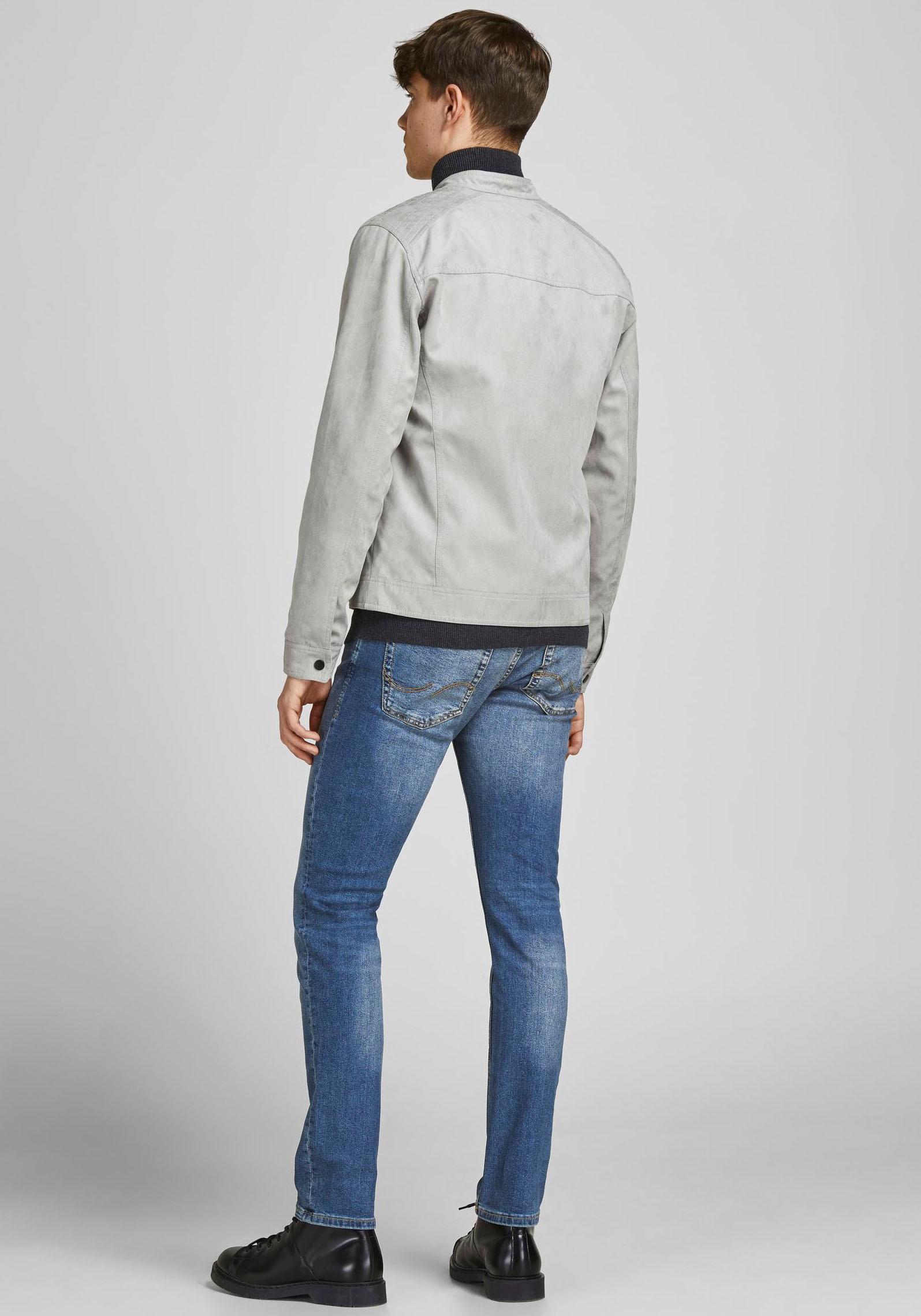 Jack & Jones Slim-fit-Jeans »JJIGLENN Jeans mit schmaler Beinform und Stretch für Komfort«, Denim/Jeans, modisch, slim fit, Baumwollmischung