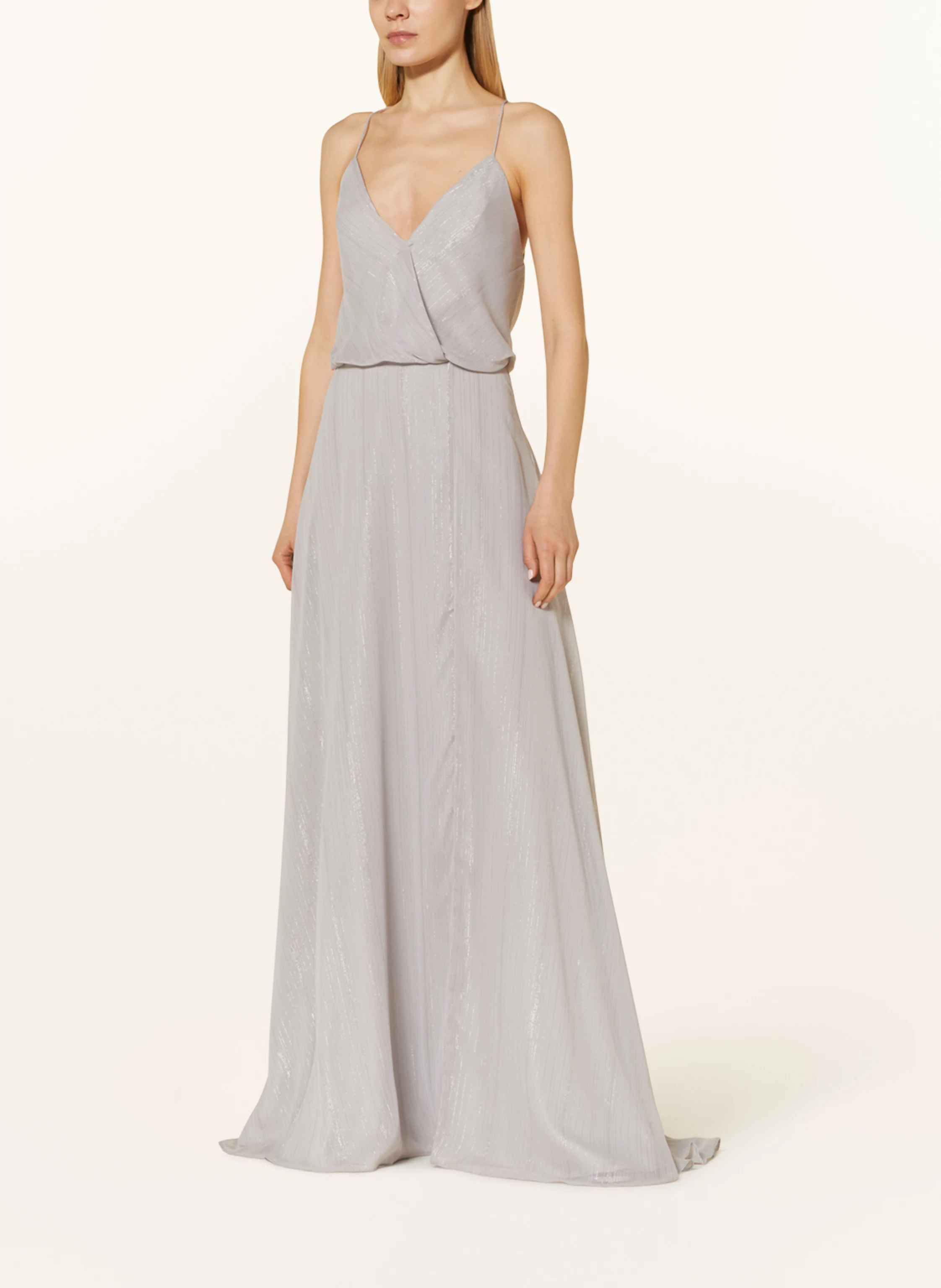 unique Abendkleid mit Glitzergarn