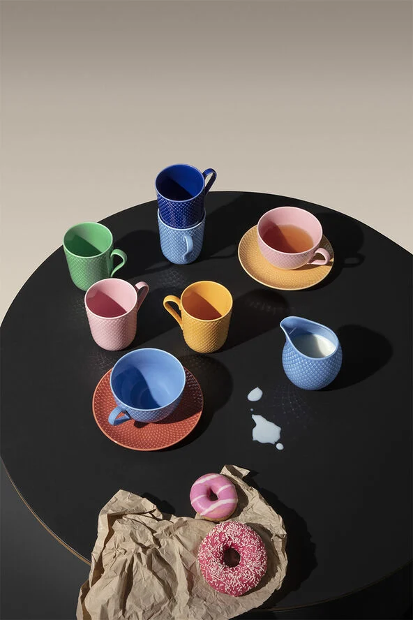 Lyngby Porcelæn Rhombe Color Mælkekande 39 cl blå porcelæn Blå