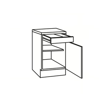 Klassik 50 onderkast 600-6 wit 60 cm