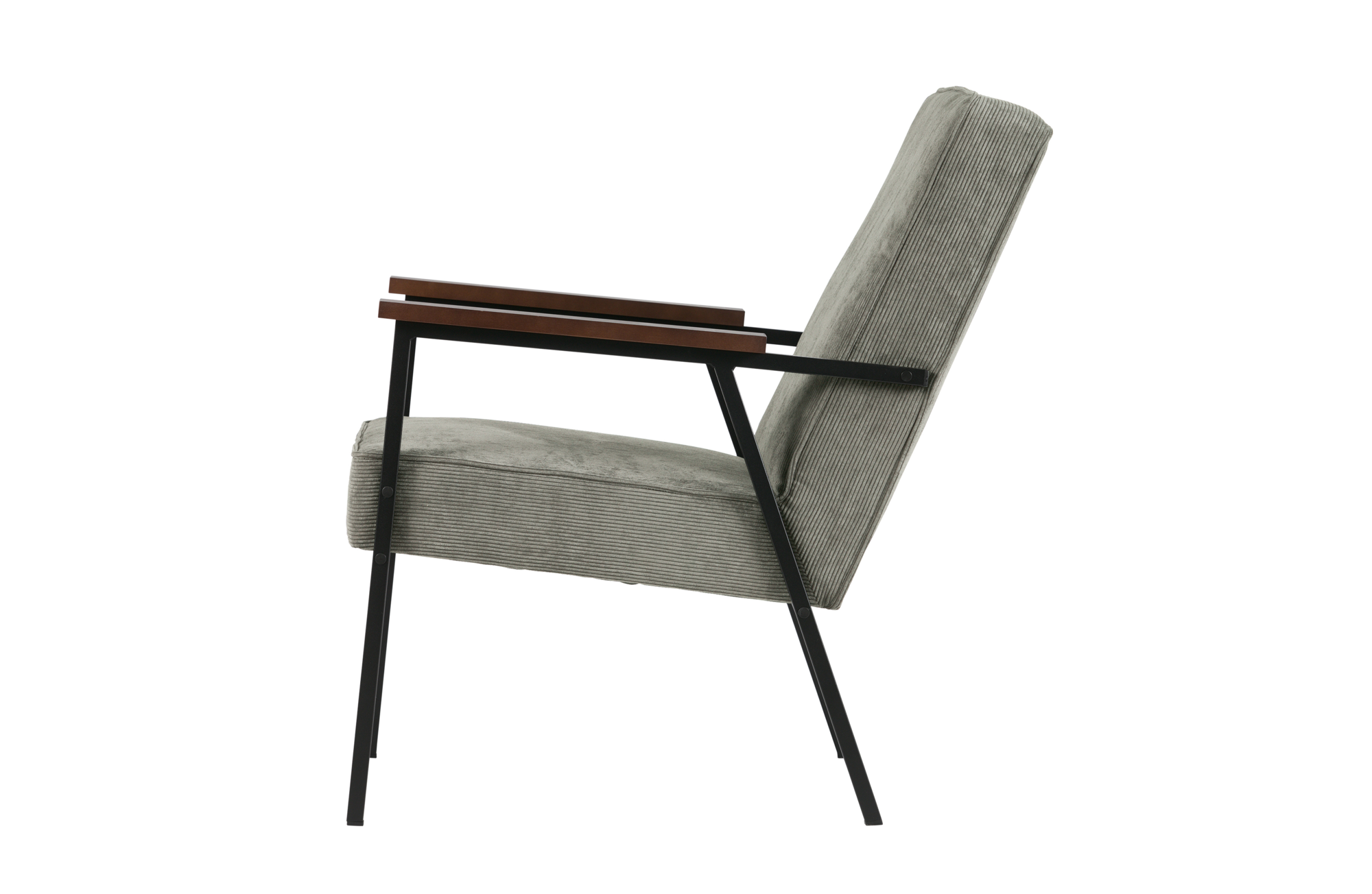 WOOOD fauteuil Sally Fauteuil Sally - Vergrijsd Groen