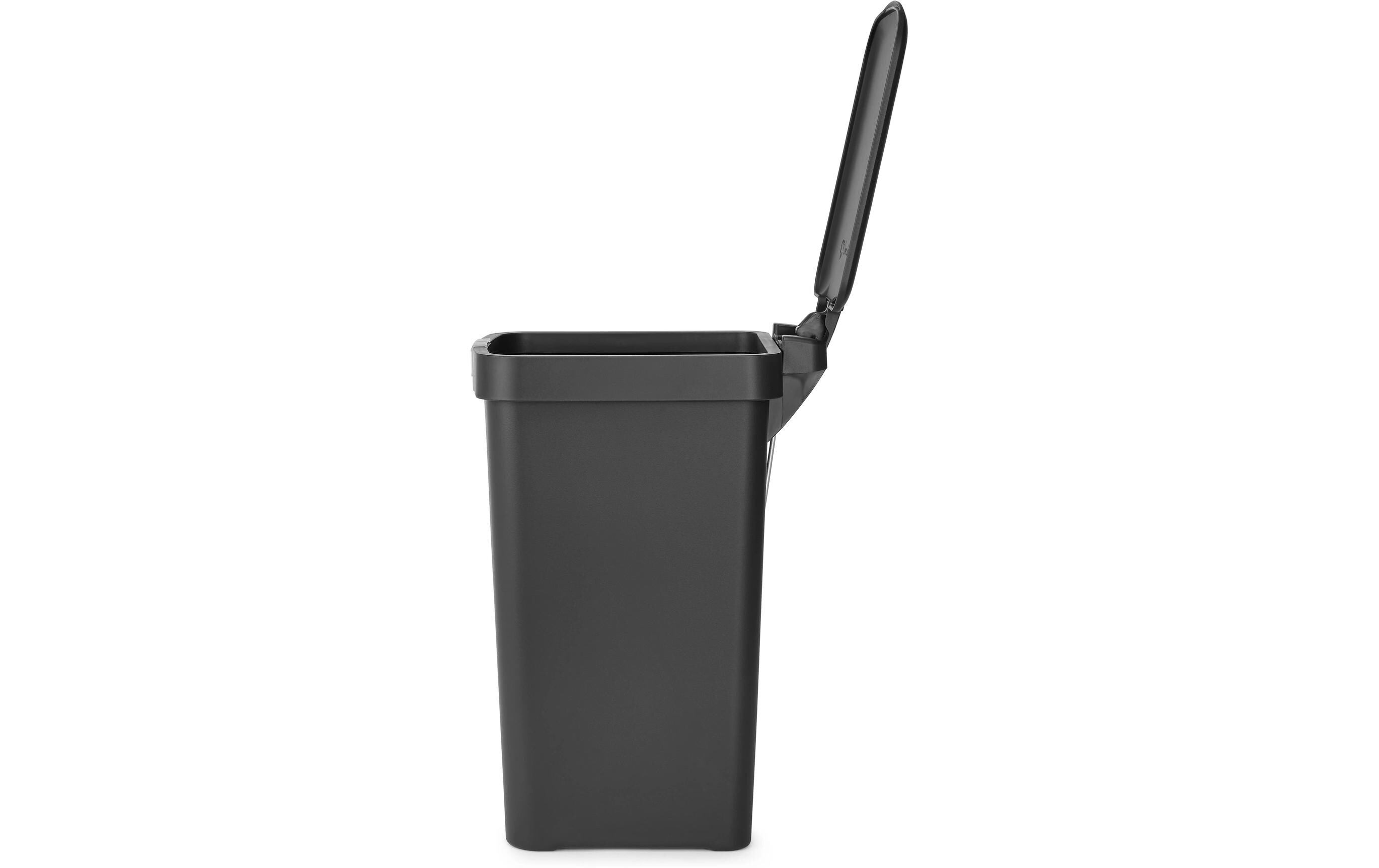 Recyclingbehälter StepUp 10 l, DunkelgrauTreteimer für Recycling Materialien