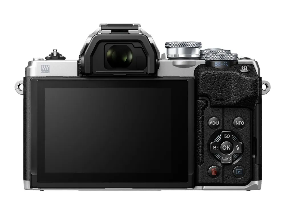 Fotoaparatas Olympus OM-D E-M10 Mark IV   ED 14-42mm EZ PANCAKE   ED 40-150mm F4-5.6 R (Silver)