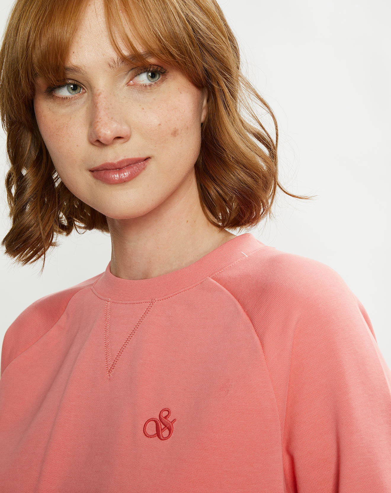 Scotch & Soda Sweat Crewneck Raglan rose