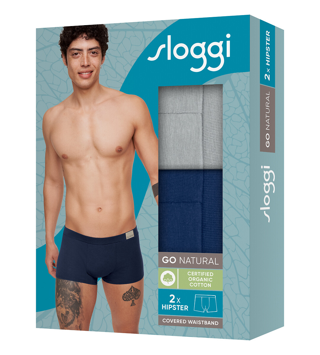 SLOGGI<br>Conjunto de 2 boxers GO Natural