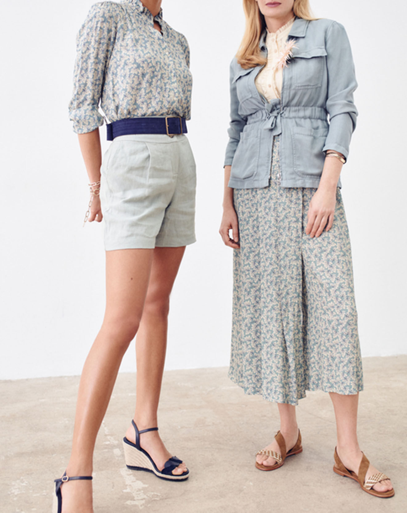 Caroll Veste en Lin mélangé Aurelia céladon
