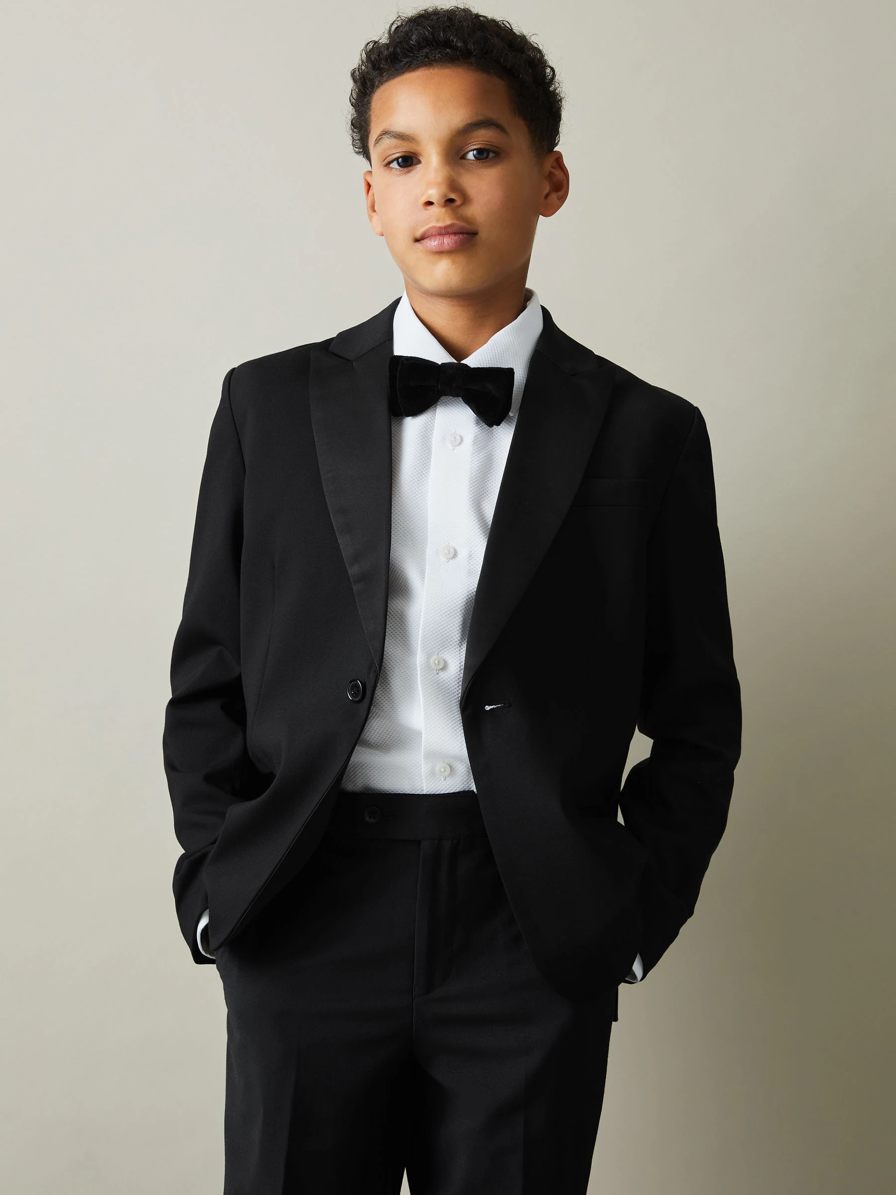 Reiss Knightsbridge B Single-Breasted Tuxedo Blazer Wool-Blend