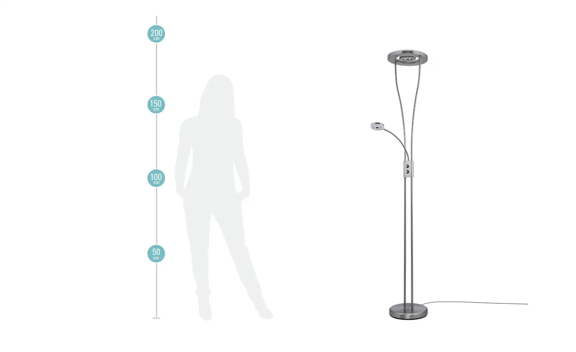 Paul Neuhaus LED-Deckenfluter, 3-flammig, Kopf rund