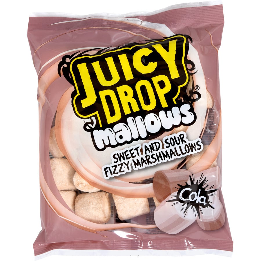 Bazooka Juicy Drop Rasberry Sour Mallows 100 g