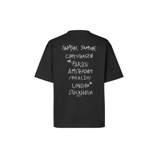 Samsøe Samsøe Sacopenhagen T-shirt, Copenhagen Black, XXL