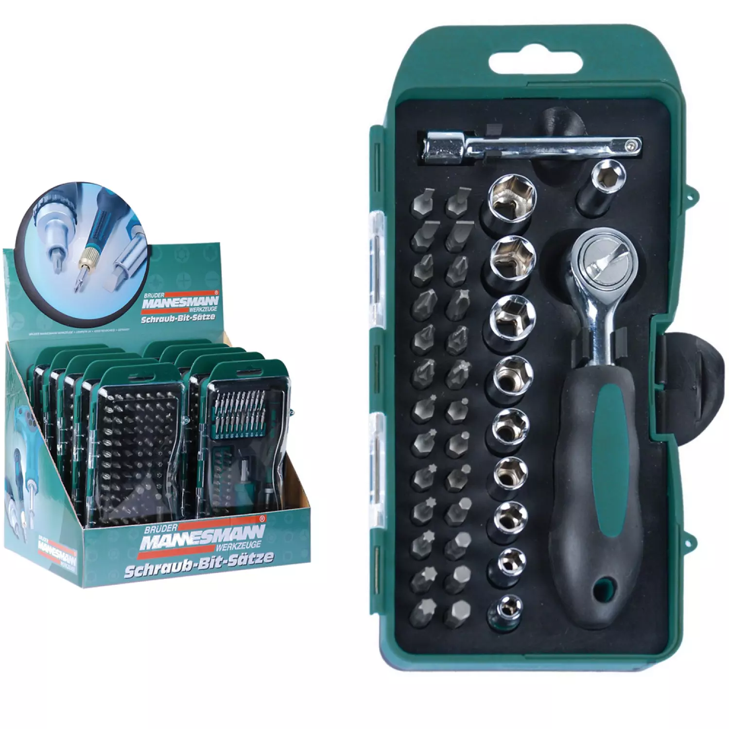 Brüder Mannesmann 29891 38-delige Dop- en bitset - PH/PZ/TX/SL